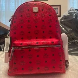 MCM | Bags | Mcm Scarlet Backpack With Silver Accents | Poshmark display picture 2